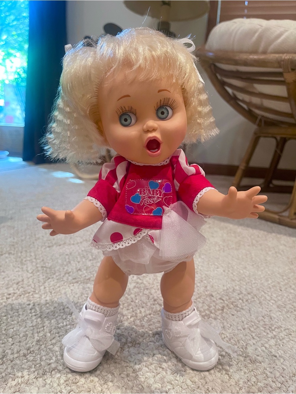 1990 Baby Face Galoob Doll EUC